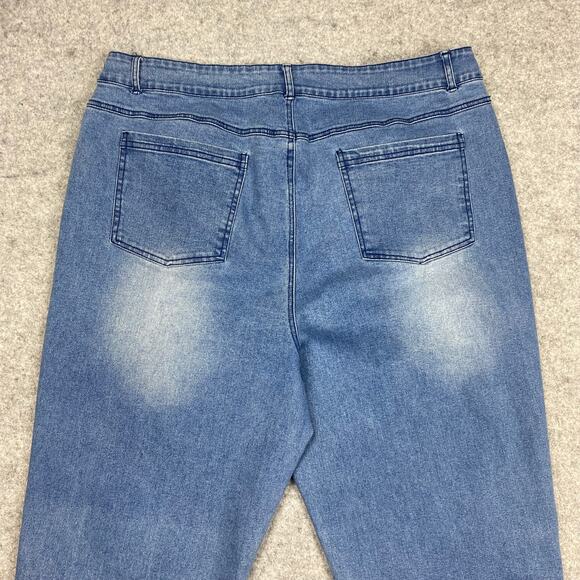 back in the saddle  jeans women’s 16 33x30 Embroidered tribe‎ Feathers cowgirl - Picture 15 of 16